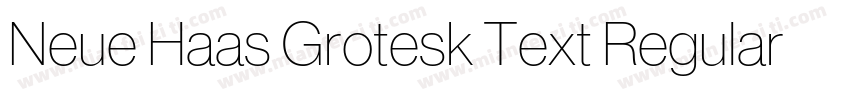 Neue Haas Grotesk Text Regular字体转换